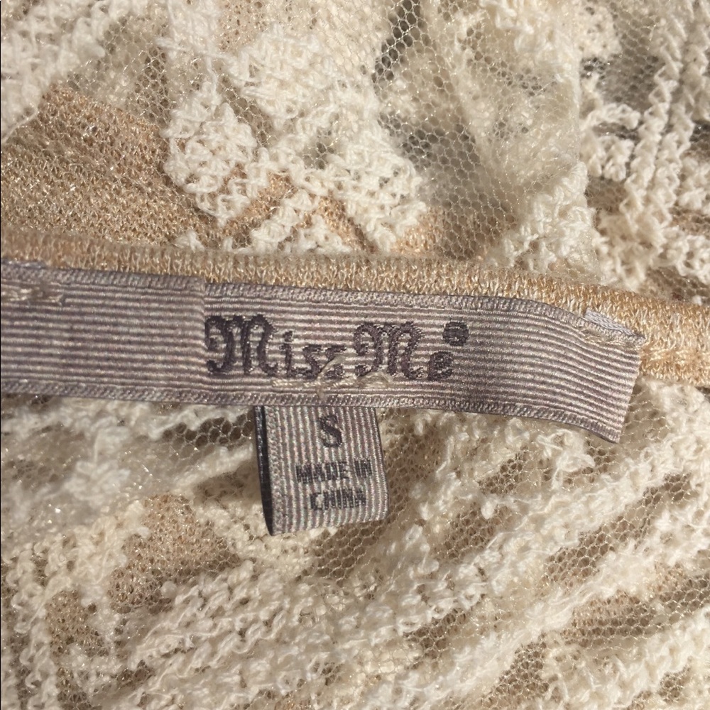 Miss Me lace back creamy knit tank top - Picture 3 of 8